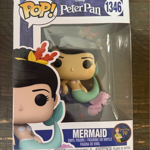 Disney Other - Funko Pop! Peter Pan Mermaid Vinyl Figure - Teal & Pink